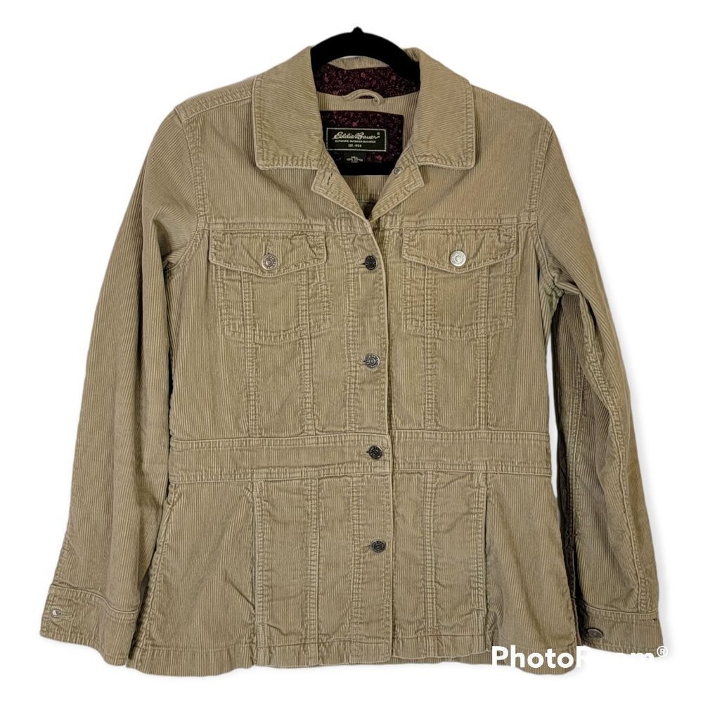 Eddie Bauer Tan Corduroy Jacket size size small